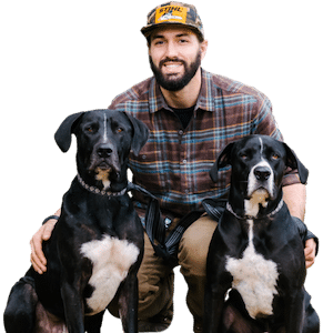 Owner of Greener Grounds with Dogs